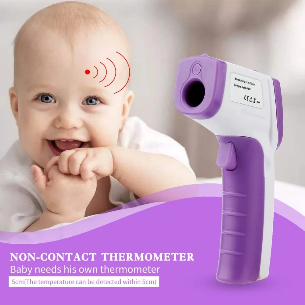 

Handheld Digital infrared Thermometer Non Contact laser Temperature Gun LCD Display for Body and Object Temperature