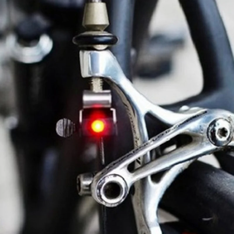 

For V-shape Brake Ultra Bright Bicycle Travel Brake Red Led Light Cycling Mountain Bike Waterproof Safty Warning Brake Light