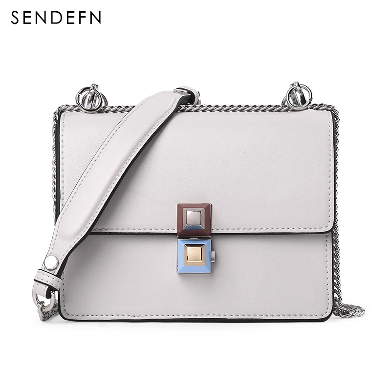 

SENDEFN Brand Crossbody Bag Casual Shoulder Bags Women Small Fashion Split Leather New Messenger Bags Ladies Bag 7073-68