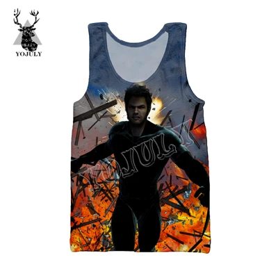 Vest YOJULY лето унисекс жилет X-men 3D Печатный Забавный аниме хип-хоп Harajuku Мужская Женская мода Повседневная Уличная жилетка одежда VE14 - Цвет: Vest