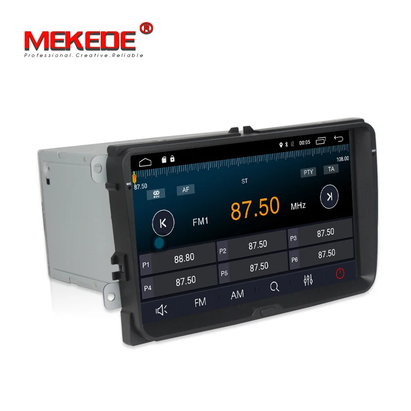 MEKEDE رباعية النواة 9 بوصة الروبوت 7.1 مشغل أسطوانات للسيارة راديو مشغل وسائط متعددة ل سكودا تيغوان باسات cc جولف توران 2G RAM 4G LTE
