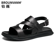 Genuine leather beach ROMAN SANDALS men fashion summer leisure shoes mens gladiator sandals summer casual Shoes beach outdoor цена Genuine leather beach ROMAN SANDALS men fashion summer leisure shoes mens gladiator sandals summer casual Shoes beach outdoor цены онлайн