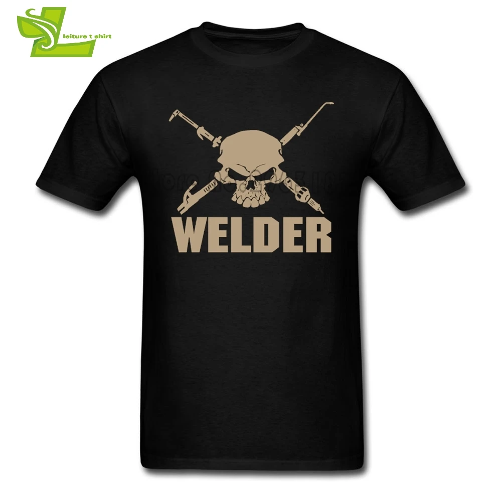 

Miller Welders Skull T Shirt Teenage Newest Personality Tshirts Leisure Loose T-Shirt Men Summer Round Neck Club Dad Clothes