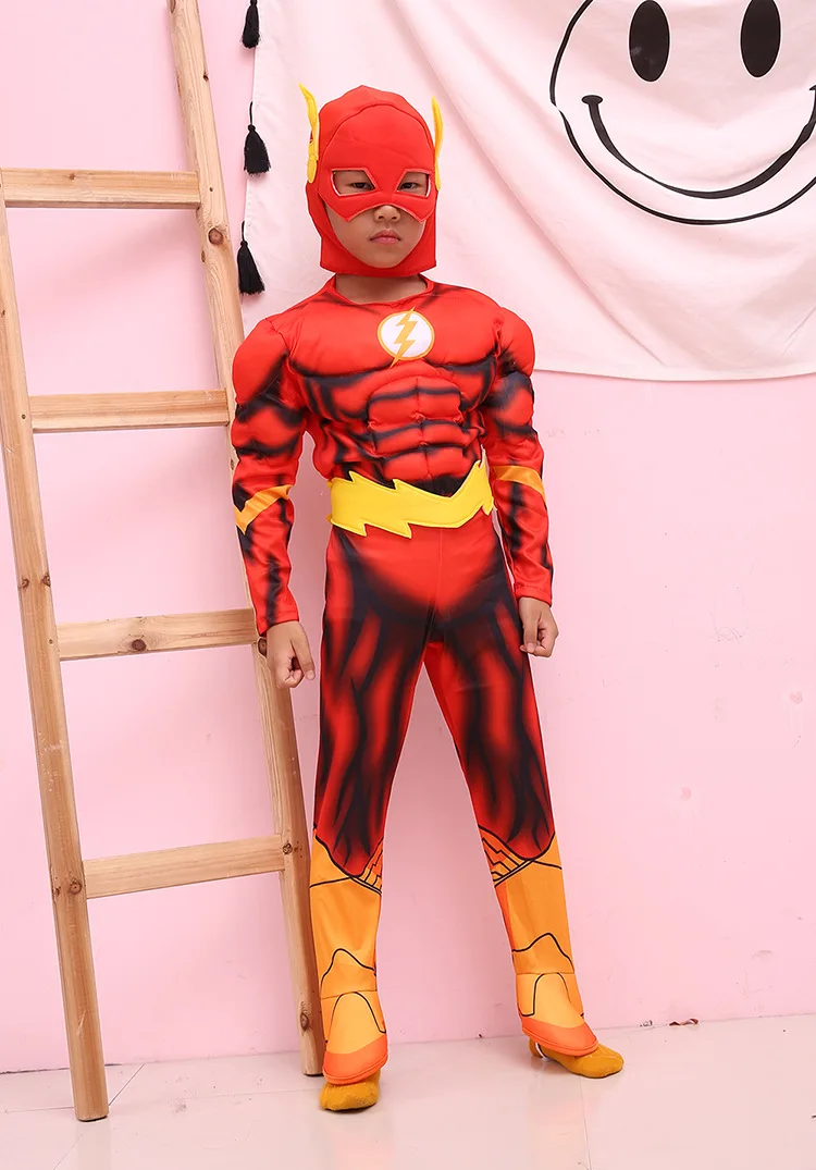 Cartoon Costumes Superhero Cos Clothes Fancy Dress Halloween Party For Kids Boys
