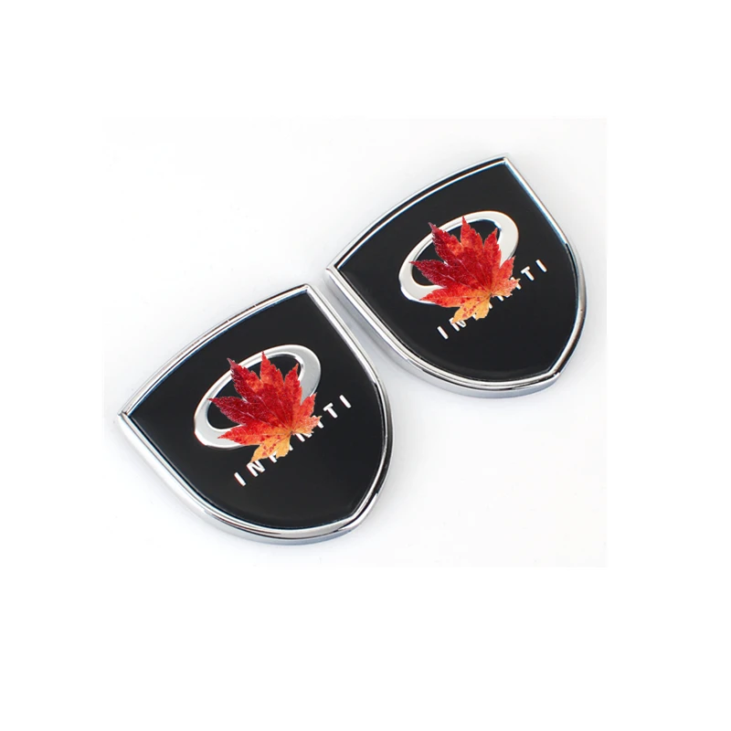 

Pack of 2pc Car Styling Decorative Emblem Sticker 3D Metal Car Body Stickers For Infiniti FX35 G35 G37 QX56 QX50 Car accessories