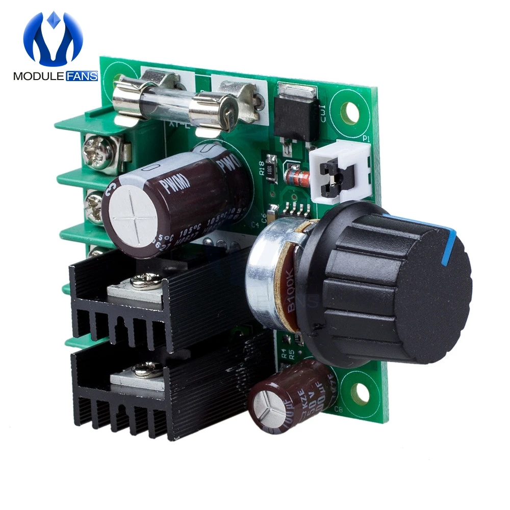DC 12V 40V 10A PWM Motor Speed Control Switch Controller Volt Regulator Dimmer 32V Auto Governor 