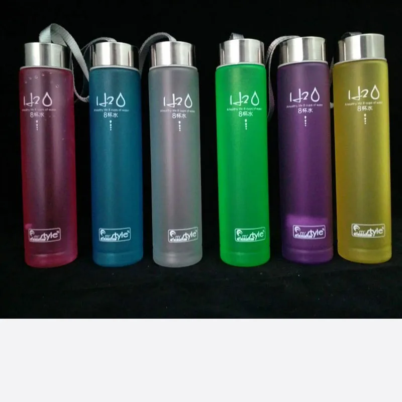 H2o Portable Water Bottle 300ml Plastic Cheap Travel Creative