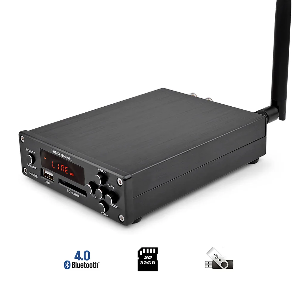 AIYIMA M 98E TDA7498E Bluetooth 4 0 160 Вт + Настольный цифровой усилитель мощности Hifi с поддержкой