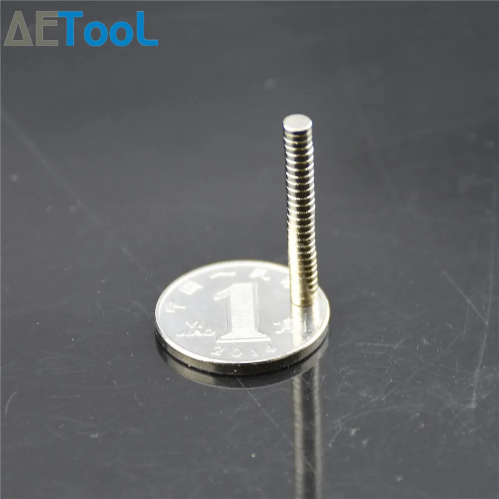 Aecool Новый 30/50/100 шт диаметр 4 мм x 1 N52 NdFeB небольшой круглый неодимовый диск магниты