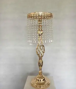 

70cm Rhinestone Candelabra Wedding Party Elegant Candle Holder Pretty Table Centerpiece Vase Stand Crystal Candlestick Wedding D