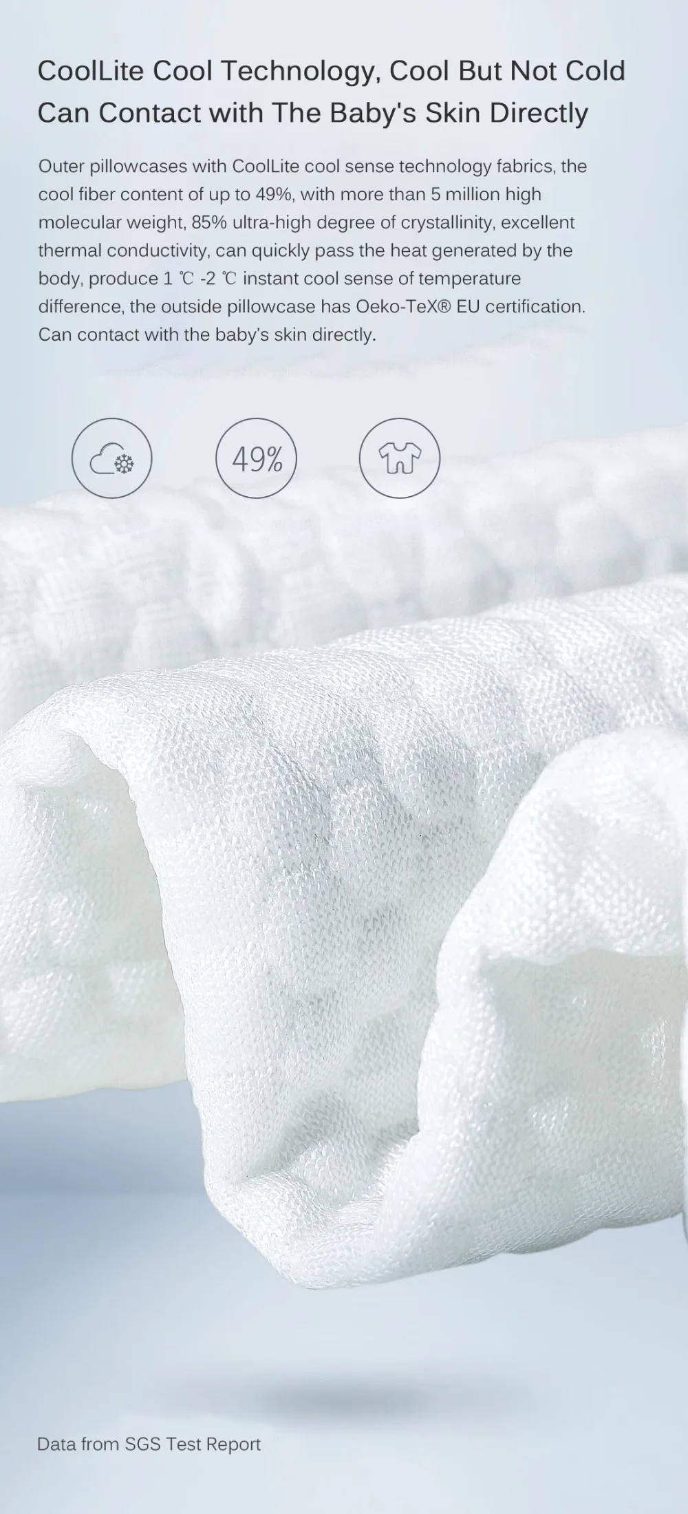 Original Xiaomi 8H Cool Feeling Slow Rebound Memory Cotton Pillows H1 Antibacterial Super Soft Neck Support Pillows (3)