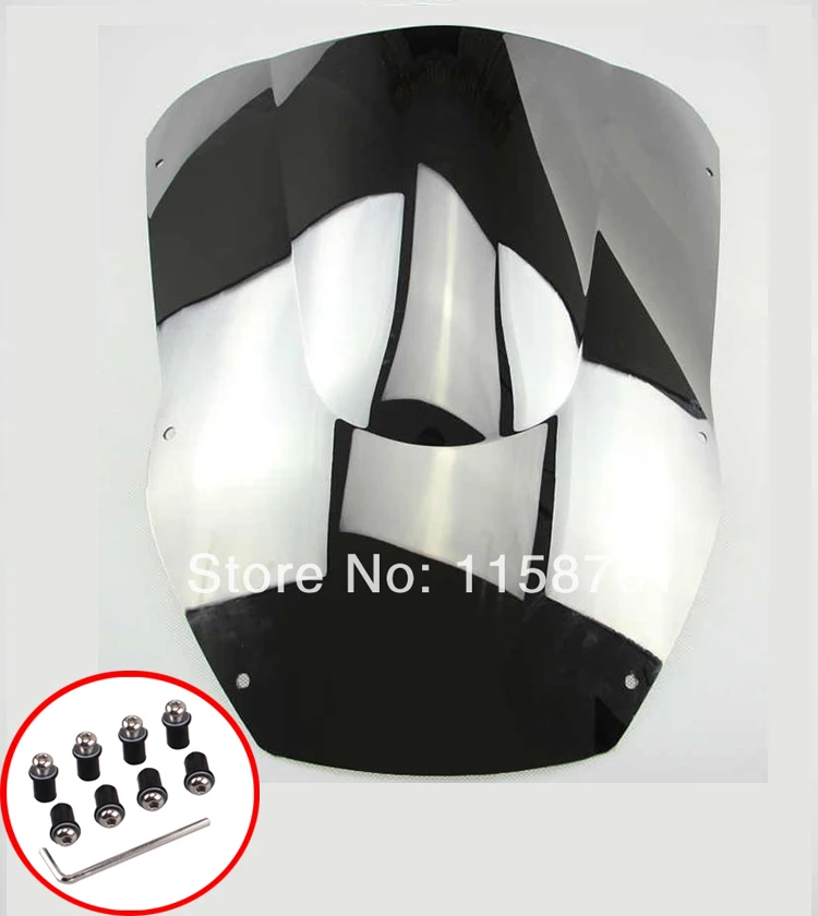 

FREE SHIPPING silver Windscreen Windshield For Kawasaki ZX12R 2000 2001 ZX-12R 00 01 Chrome