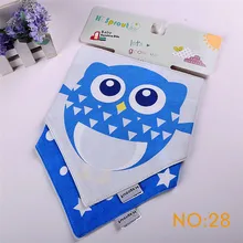 2 шт./партия Мультяшные детские нагрудники с пряжкой для новорожденных, хлопковый мягкий треугольный шарф, нагрудник, слюнявчик, полотенце для малышей