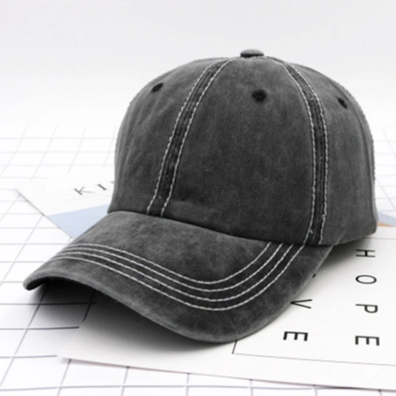 

Fashion Spring Vingate Cotton Solid Baseball Caps For Men Women Summer Hat Hip Hop Snapback Hat 2018 New Brand Free Shipping