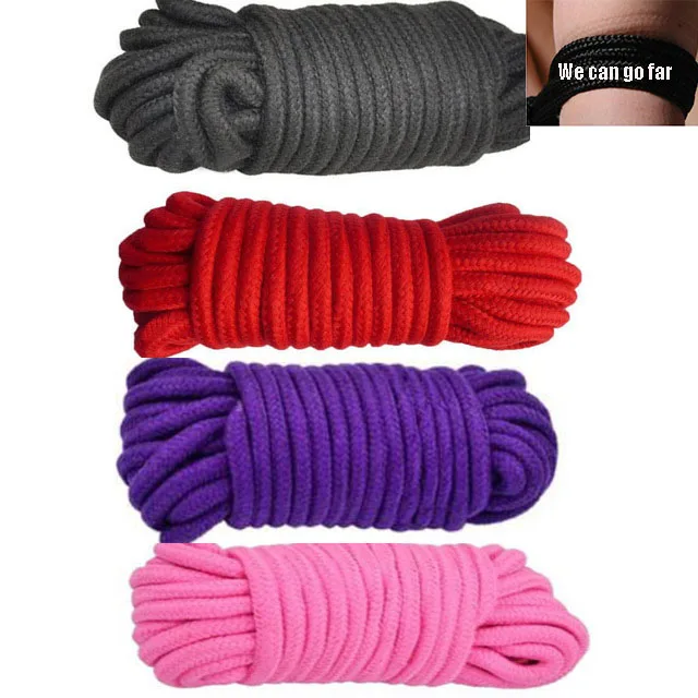 5m/10m Soft Rope Sex Bondage Bed Restraints Shibari Tie Up Strap BDSM Adult Toys |