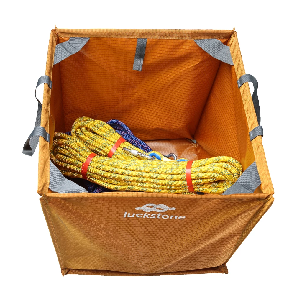 4 Colors Foldable Tree Climbing Rock Throw Line Storage Cube for Tree Climbing Rock Climbing Exploring Rappelling Mountaineering