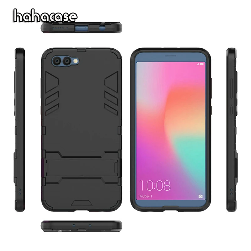 

50pcs Hybrid Armor TPU+PC Protective Case For Huawei Honor 20 10 9X Pro 8X Max 8S V20 20i Shockproof 2 in 1 Stand Holder Cover