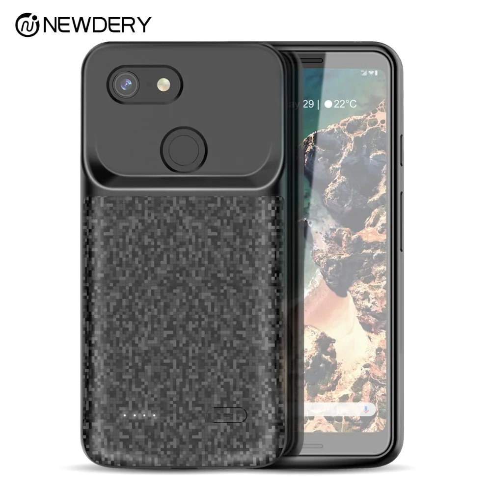 Чехол для аккумулятора NEWDERY для Pixel 3, 4700 мА/ч, ТПУ, с поднятыми рамками, чехол для зарядного устройства, совместимый с Google Pixel, 3XL, 3, XL