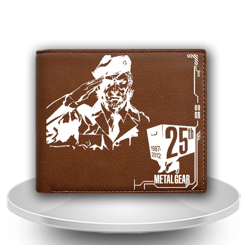 

High Quality Pu Leather Short Purse Metal Gear Wallet New Fashion Anime Cartoon billfold with Cards/Photo Hold man/woman wallet