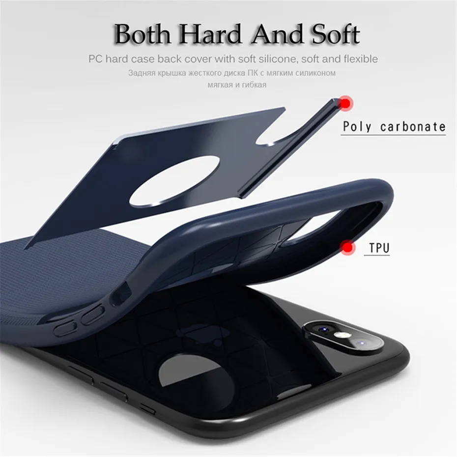 Back Cover For iPhone 7 Case 6 6s Cases Luxury TPU Silicon Scratch Proof Anitiknock Protective Case For iPhone 6 8 7 Plus X Capa (4)