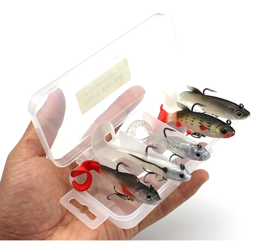 

Fishing lure 5pcs/lot soft lures bait spinnerbait lead head jiging fishing tackle isca artificial leurre souple silicone