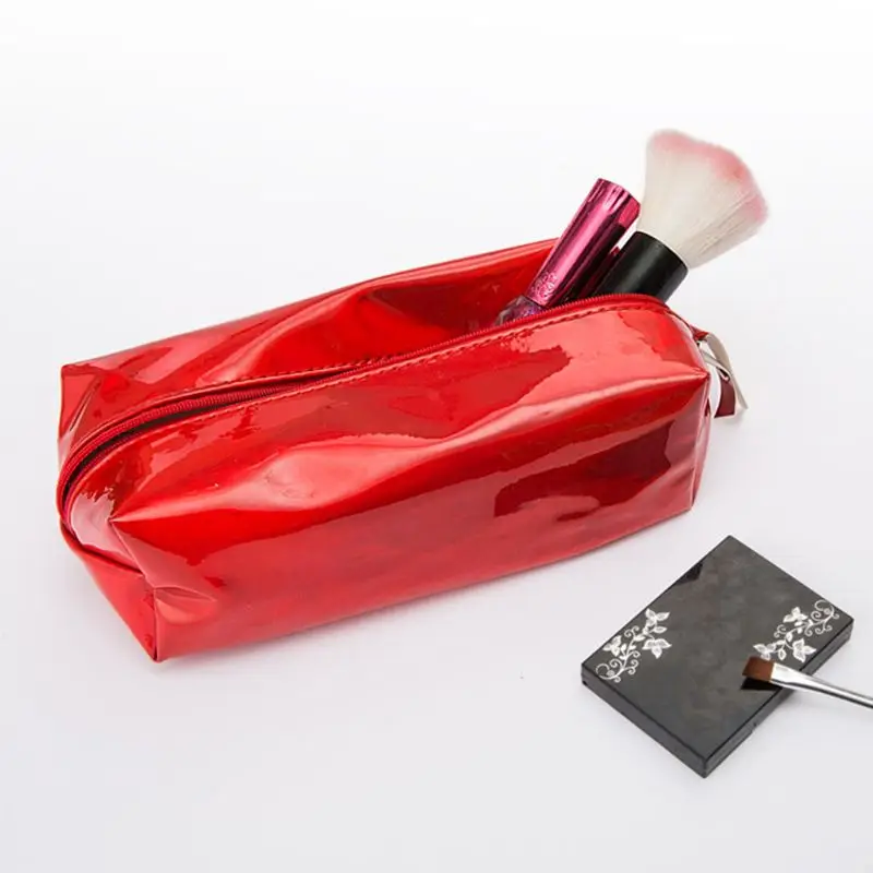 Мода голографическая Пенал макияж мешок косметический мешок для хранения, сумка для хранения на молнии, кошелек сумка из искусственной