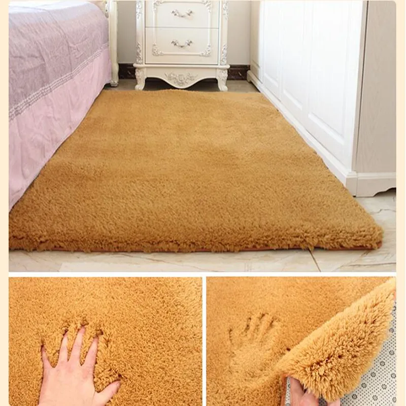 50*80 см Противоскользящий пушистый ворсистый ковер для дома, комнаты, коврики для спальни, ванной комнаты, ворсистые коврики