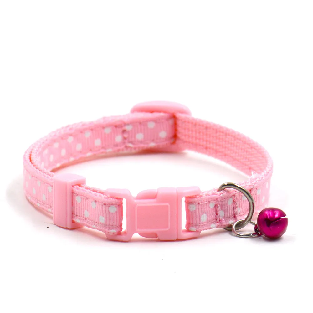 Hot Cute Bell Collar Small Dog Collar Cat Collars Pink on Aliexpress
