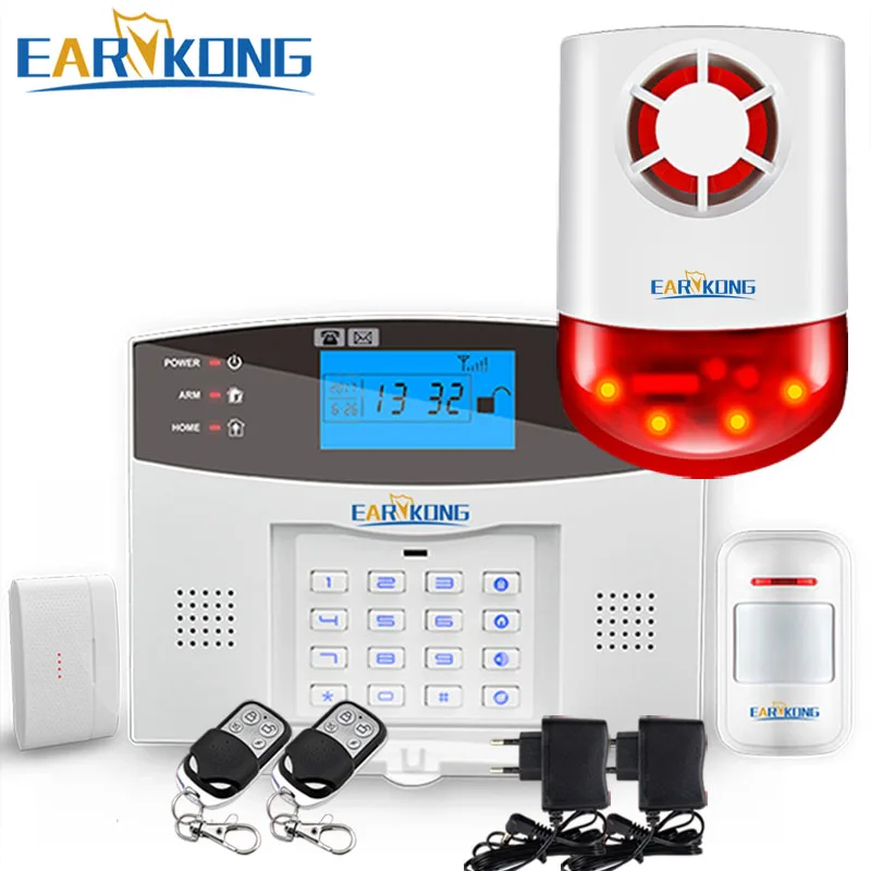 Cómodo teclado M2B sistema de alarma GSM inalámbrico, pantalla LCD, sistema de alarma antirrobo para el hogar, alarma Detector de Sensor