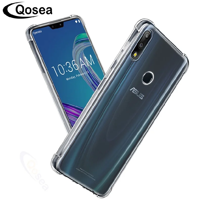 

Qosea For ASUS ZenFone Max Plus M2 ZB634KL Case Slim Soft TPU For Asus Max ProM1 M2 ZB555KL ZB601KL ZB633KL ZB631KL Airbag Cover