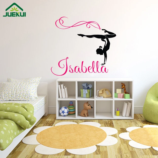 Nome Adesivo Personalizzato Ragazza ginnasta Nome Wall Stickers per ... Nome Adesivo Personalizzato Ragazza ginnasta Nome Wall Stickers per ...
