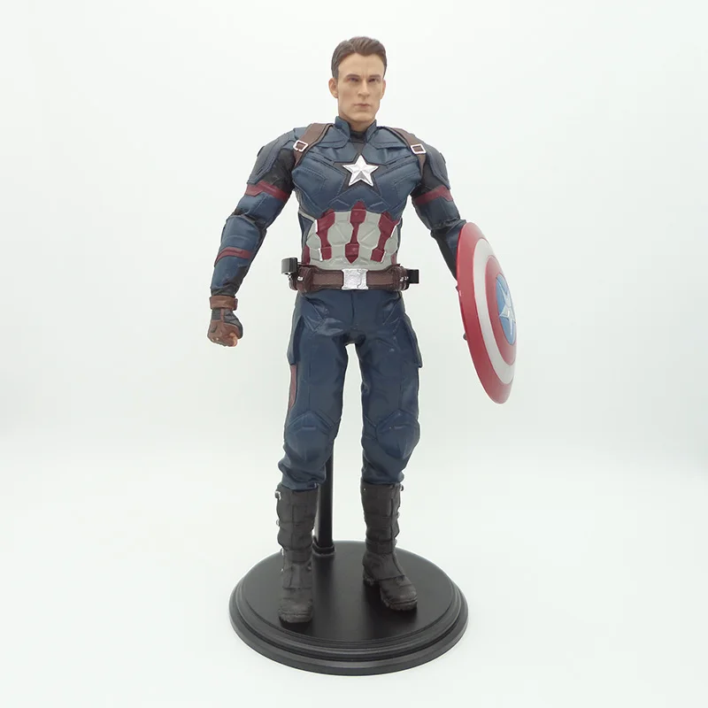 Фигурка Капитана Америки из фильма «Civil War», масштаб 1/6, окрашенная фигурка Капитана Америки, ПВХ фигурка, игрушка Brinquedos, аниме