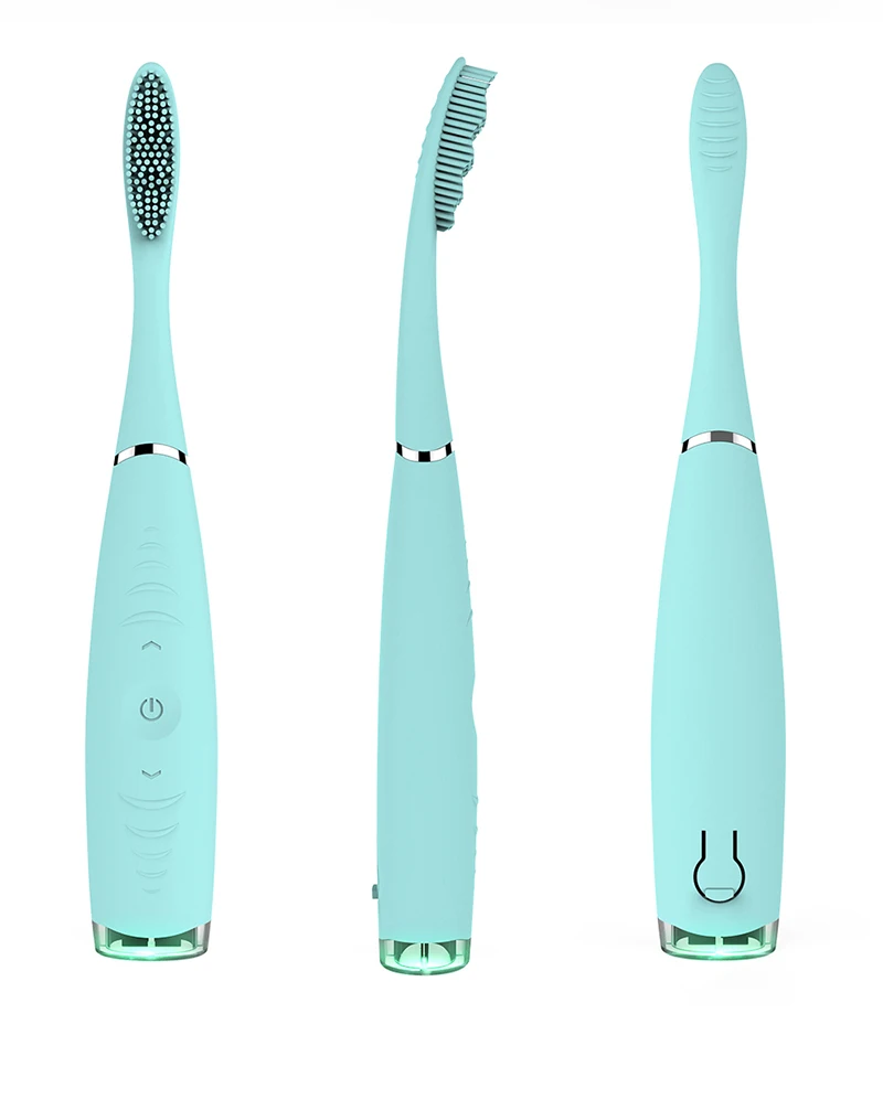 Oral Hygiene Ultrasonic Electric Toothbrush Rechargeable Sonic Silicone