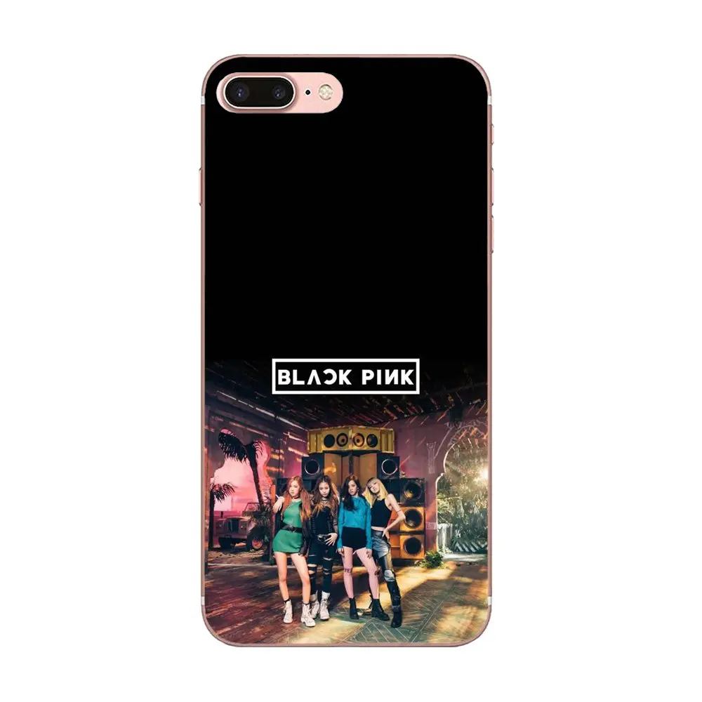 ТПУ чехол черный, розовый Blackpink K-pop Kpop для Galaxy J1 J2 J3 J330 J4 J5 J6 J7 J730 J8 mini Pro