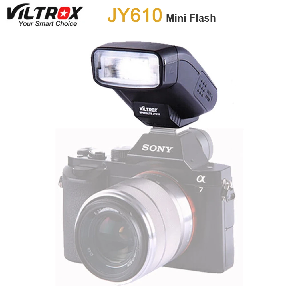 

Viltrox JY-610 Mini Flash Speedlite for Sony A6300 A6000 A7 A7R A7RII A7K NEX-6L NEX6 NEX600 HX50 RX10 A99 Camera