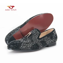 Мужская обувь; Новинка года; мужские лоферы с золотыми кисточками и изысканный хрусталь; мужские свадебные и вечерние туфли; мужская обувь на плоской подошве