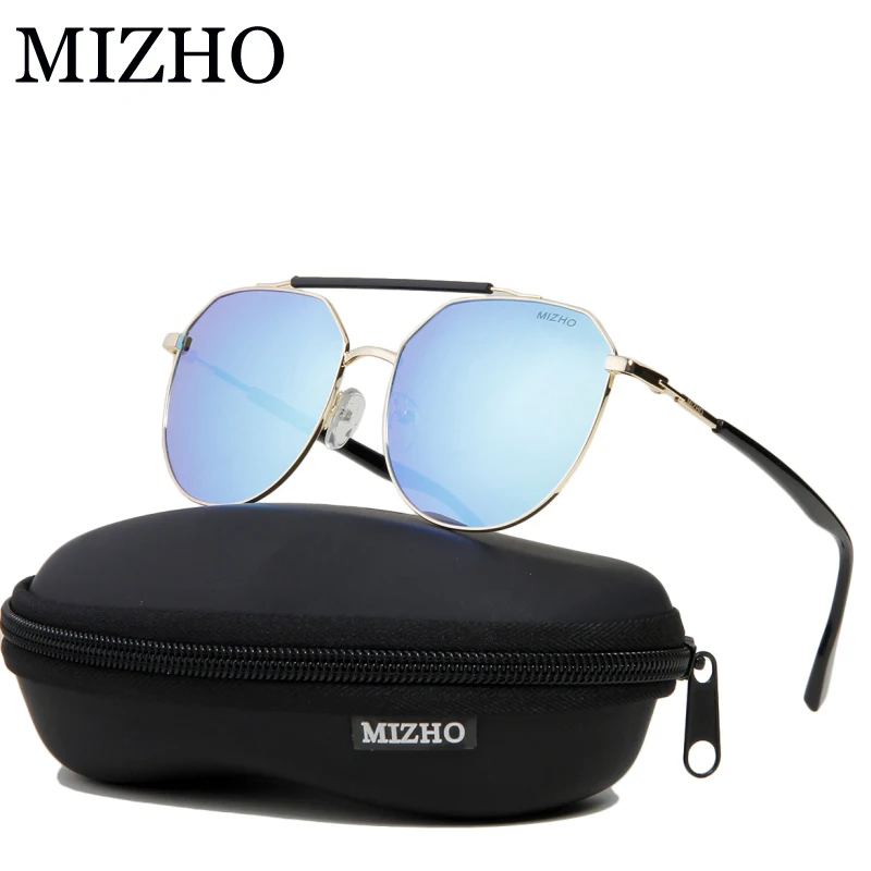 

MIZHO Stainless Steel 19g Light Weight Protable Metal Mens Sunglasses Unisex Polarized Traveling UV400 SUNGlass Ladies Driving