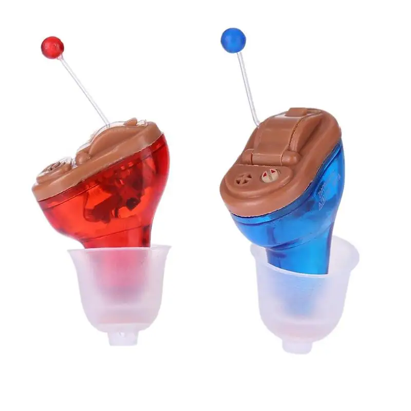 

Portable Audiphones Adjustable Loudspeaker Mini Small In The Ear Invisible Audio Amplifier Hearing Aid Ear Care Tools HOT Sale