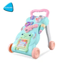 HUAILE Baby Walker стол для работы стоя-сидя обучение Многофункциональная игрушка для улицы игрушка-пазл для раннего развития музыкальная игра складная тележка