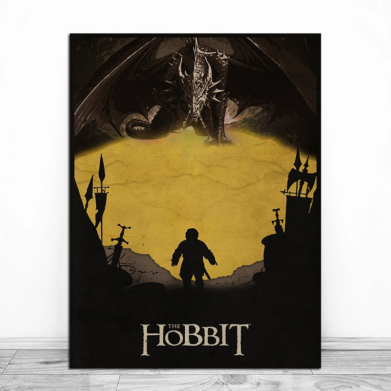 Властелин колец и постер Hobbit набор Хоббит винтажный художественный холст печать