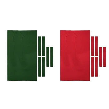 

Pool Table Cloth with 6Pcs Felt Strips for 9ft Snooker Pool Billiards Table Pool Table Cloth Felt Pool Snooker Table Accessories