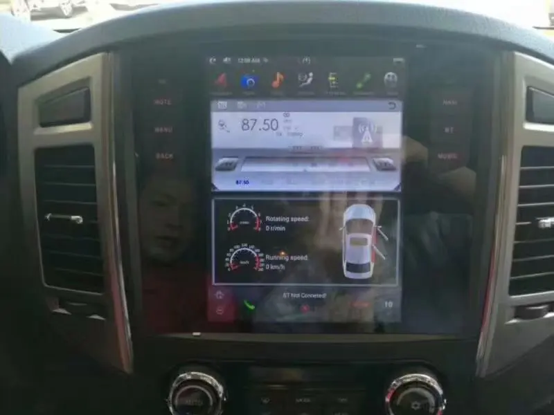 Tesla стиль android 7,12 автомобильный dvd-плеер для MITSUBISHI PAJERO V97 V93 Montero 2009- Автомобильный Аудио Стерео Авторадио wifi USB