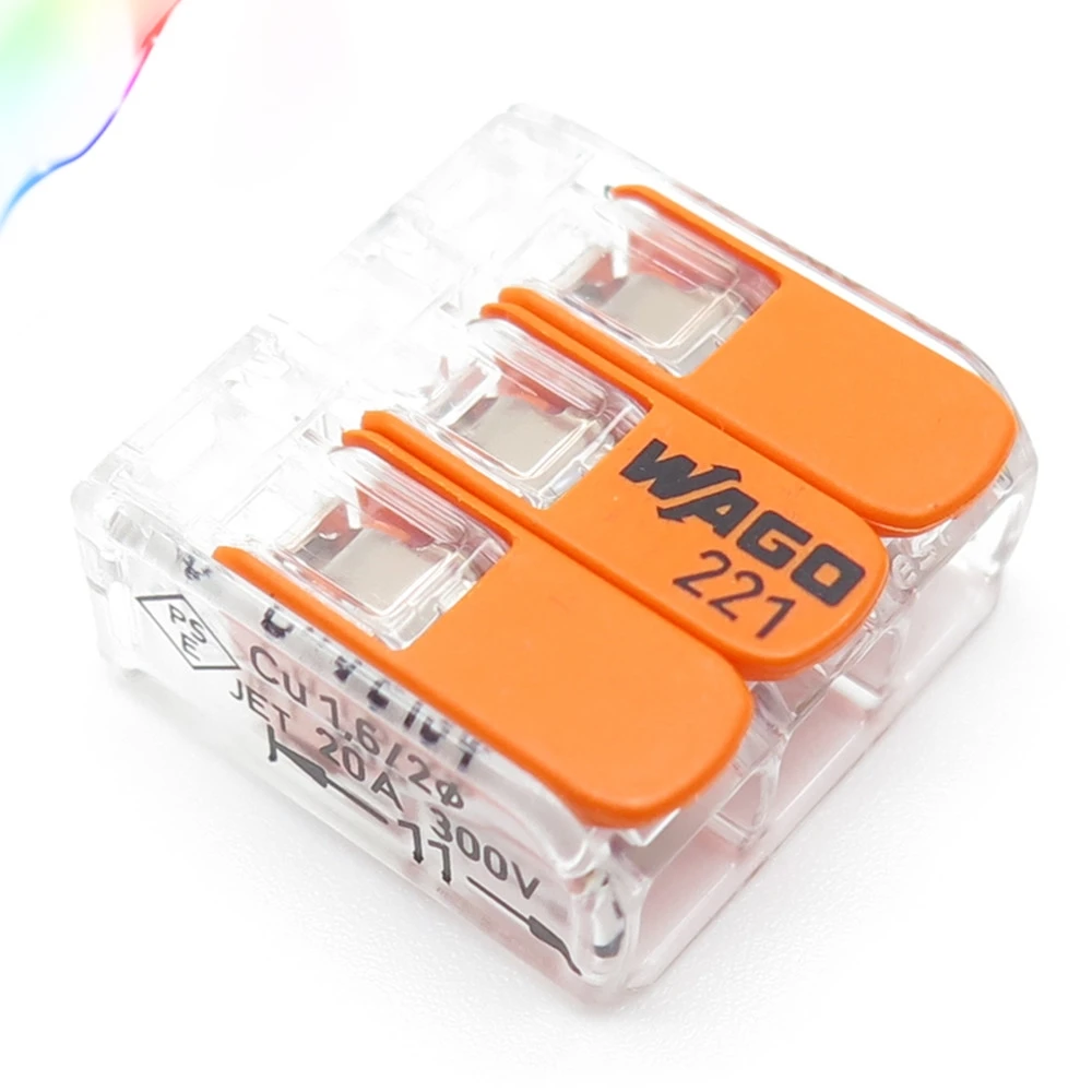 

10pcs New Germany original WAGO terminal universal compact wire connector 221-413