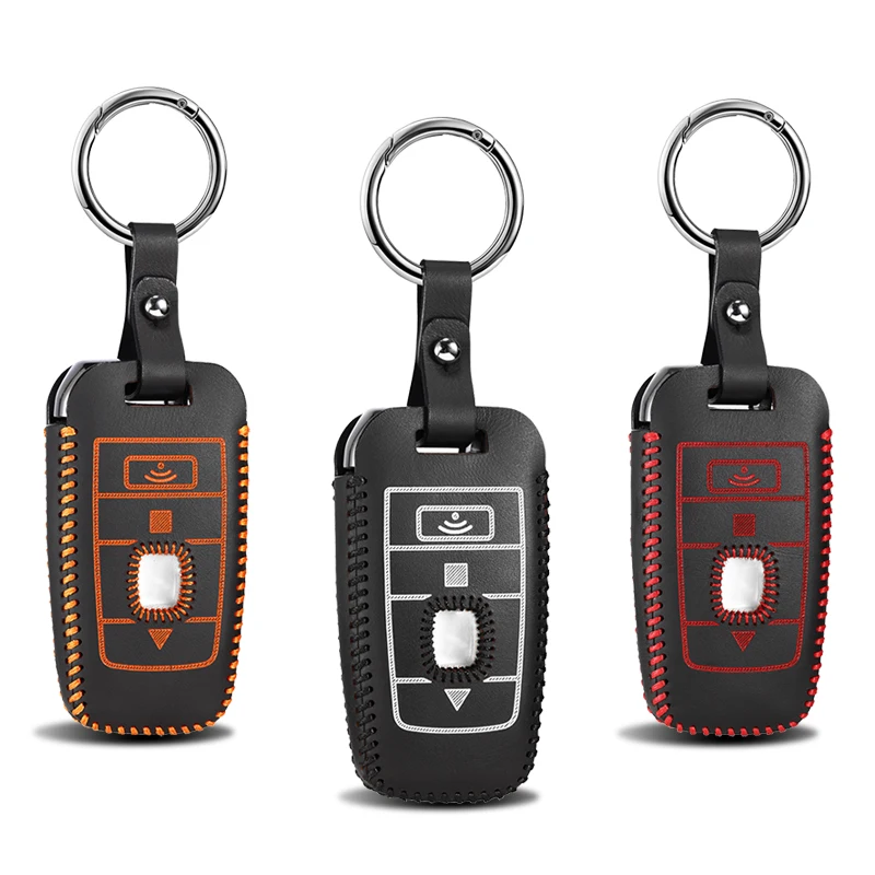 

luckekey case for Rolls-Royce Phantom 2018 Black Badge Edition2017 leather car key cover top layer leather key2y