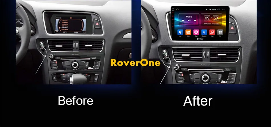 Clearance RoverOne Car Multimedia Player For Audi Q5 2010 - 2018 Android 9.0 Autoradio Bluetooth Radio Stereo GPS Navigation DSP Head Unit 3