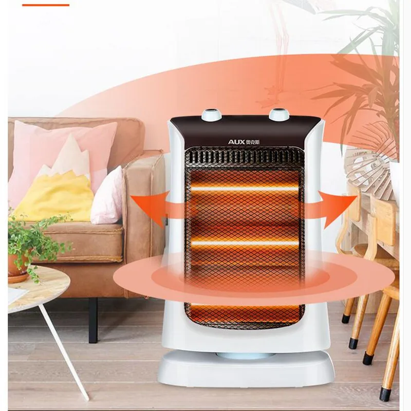 

220V Household Electric Heater Rotatable Energy-saving Head Shaking Heater Fast Heating 3 Gear Control Electric Heater EU/AU/UK