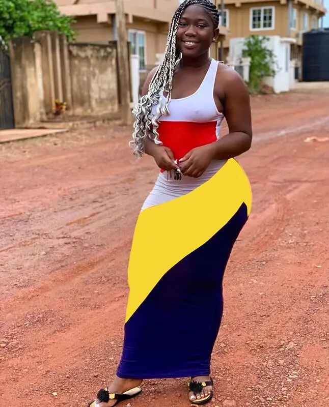 

2019 African dashiki riche dress for women Black and white print loose large size dress