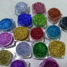 18 горшков Лот голографический блеск ультра тонкий. 008, полимерные материалы, Радужные Блестки, свободные блестки, блестки для ногтей, 5 г/горшок LB100-789