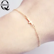 Иисус христианский Металл для женщин мужчин крест с горизонтальной перекладиной браслеты серебряный шарм Keepsake для маленьких девочек браслет