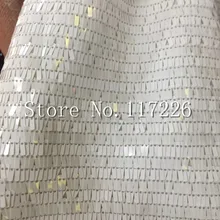 5 ярдов Серебряный Белый Черный 3 цвета блесток полиэстер вышивка французская пряжа сетка кружева для свадьбы/вечернее платье/вечерние